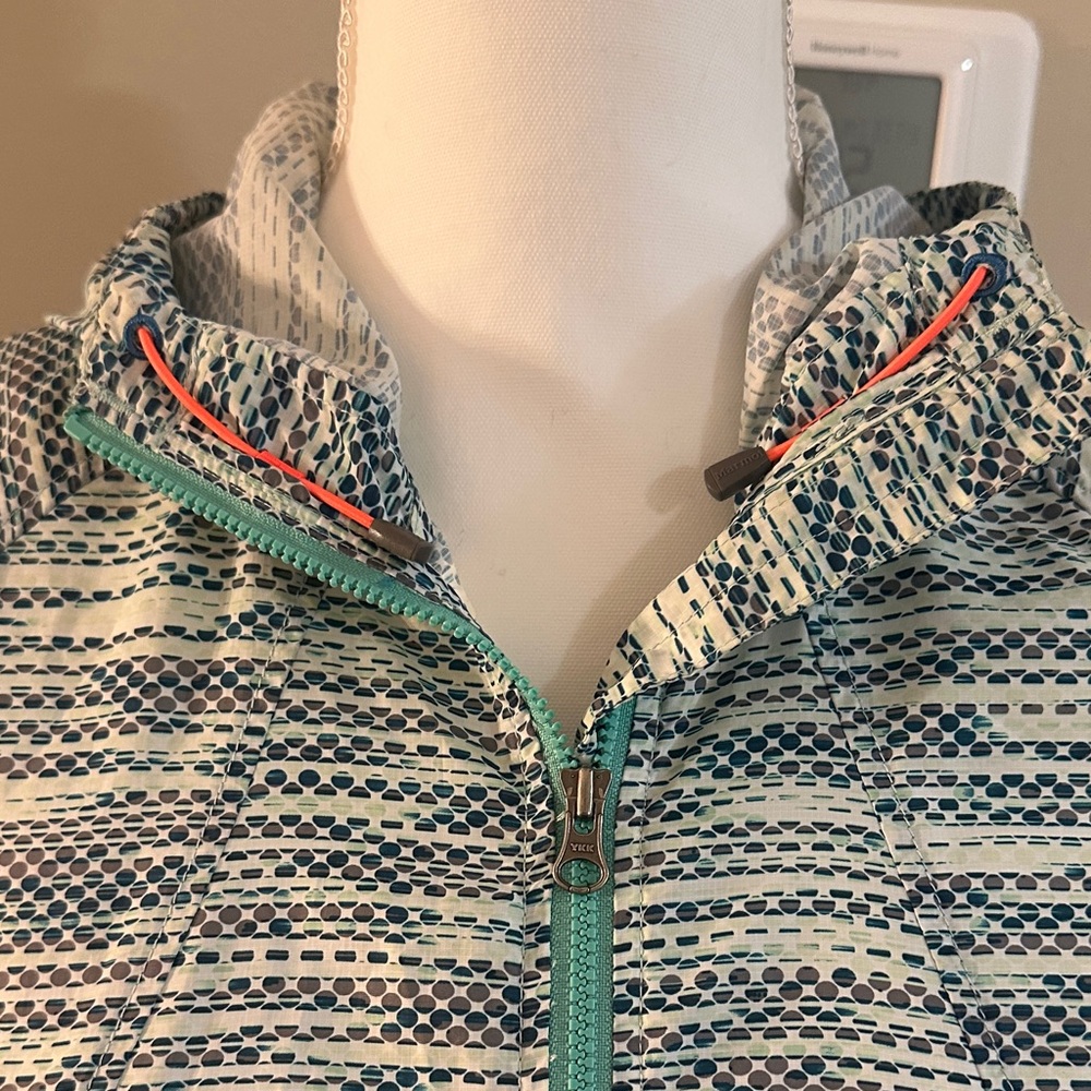 Marmot Teal And Gray Patterned Jacket - image 2